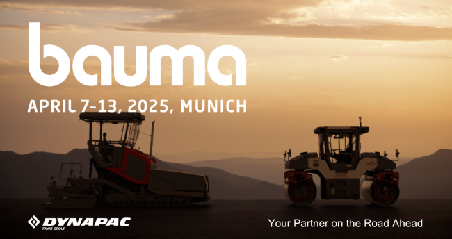 Meet Dynapac in Munich at BAUMA 2025, APRIL 7–13